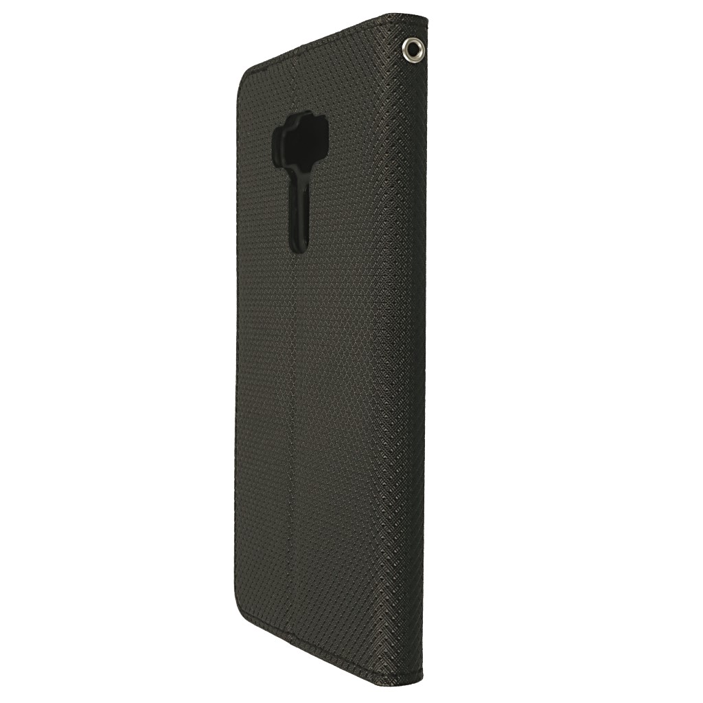 Pokrowiec etui z klapk Magnet Book czarne ASUS Zenfone 4 Selfie Pro ZD552KL / 5