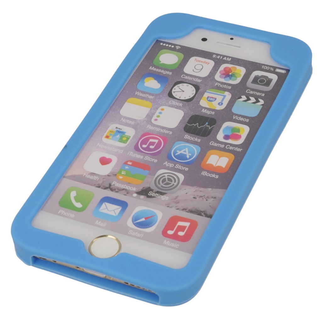 Pokrowiec etui silikonowe 3D Sowa niebieska APPLE iPhone 6 / 3