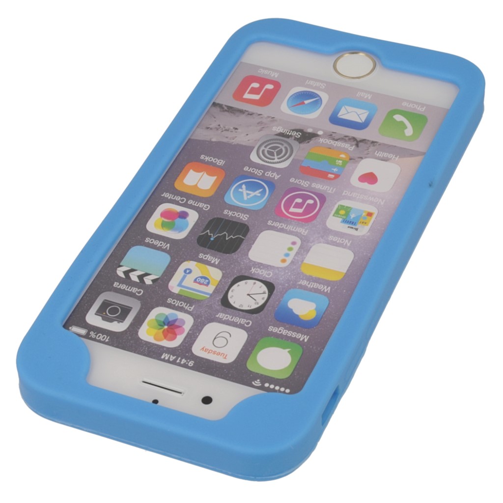 Pokrowiec etui silikonowe 3D Sowa niebieska APPLE iPhone 6s / 4