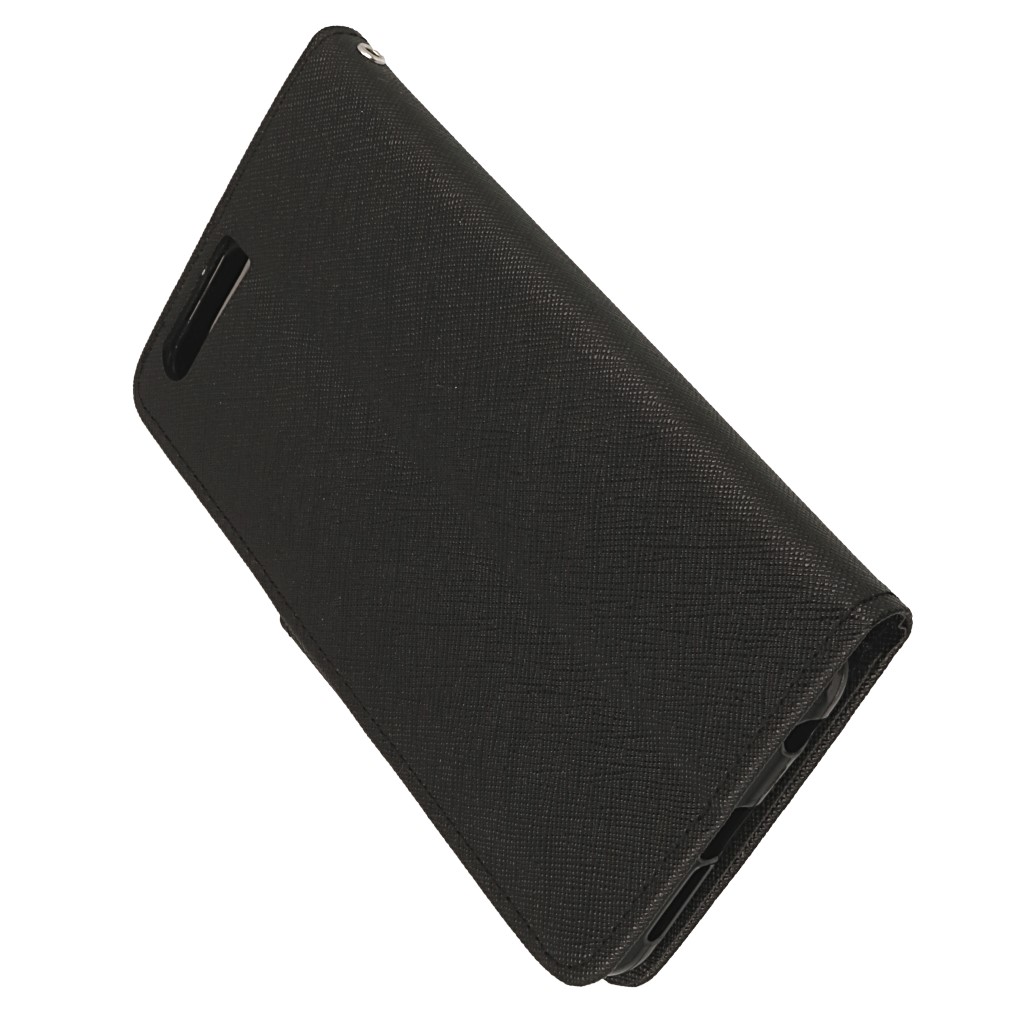 Pokrowiec etui z klapk na magnes Fancy Case czarne ASUS Zenfone 4 ZE554KL / 4