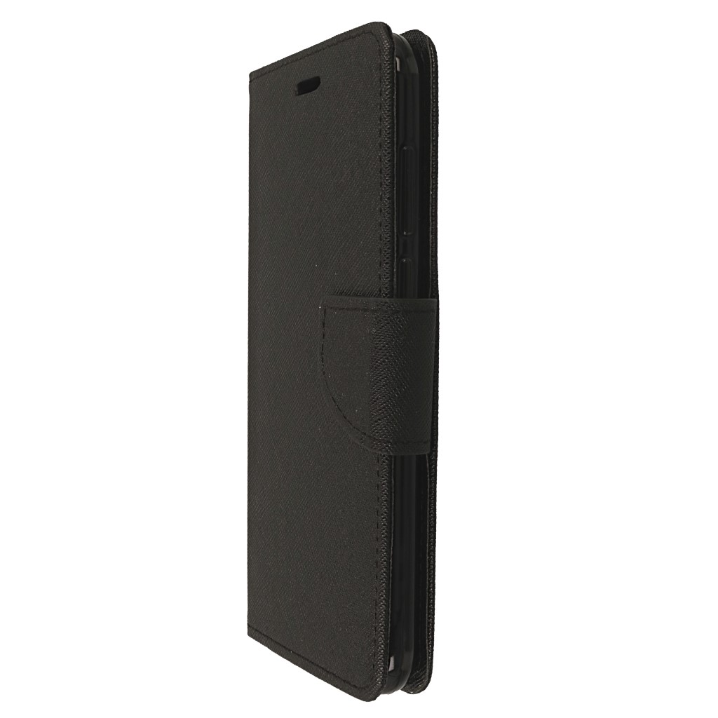 Pokrowiec etui z klapk na magnes Fancy Case czarne ASUS Zenfone 4 ZE554KL / 5