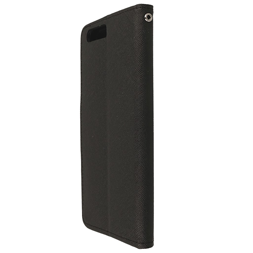 Pokrowiec etui z klapk na magnes Fancy Case czarne ASUS Zenfone 4 ZE554KL / 6