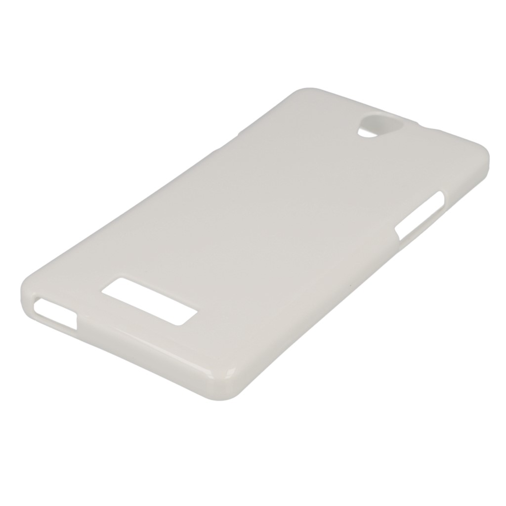 Pokrowiec oryginalne silikonowe etui BACK CASE bia�e myPhone Cube