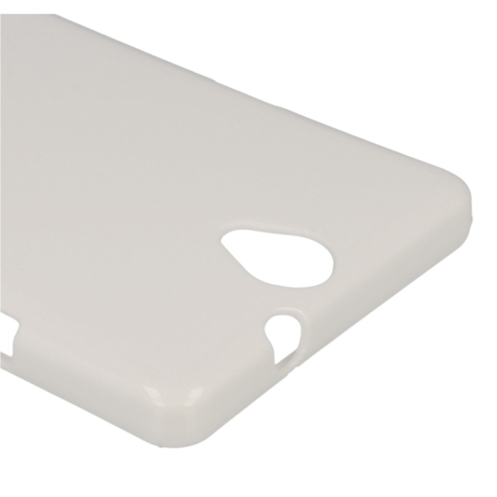 Pokrowiec oryginalne silikonowe etui BACK CASE bia�e myPhone Cube / 3