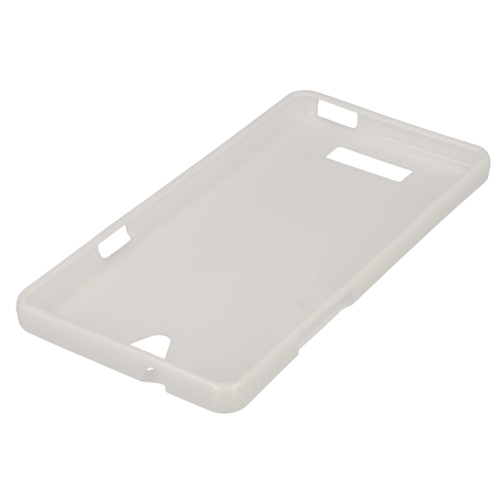 Pokrowiec oryginalne silikonowe etui BACK CASE bia�e myPhone Cube / 2