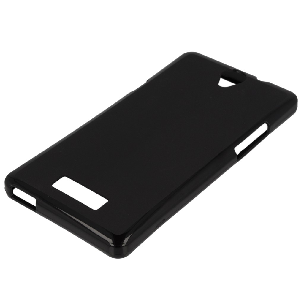 Pokrowiec oryginalne silikonowe etui BACK CASE czarne myPhone Cube