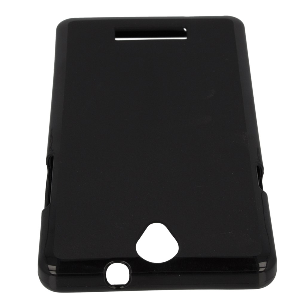 Pokrowiec oryginalne silikonowe etui BACK CASE czarne myPhone Cube / 7