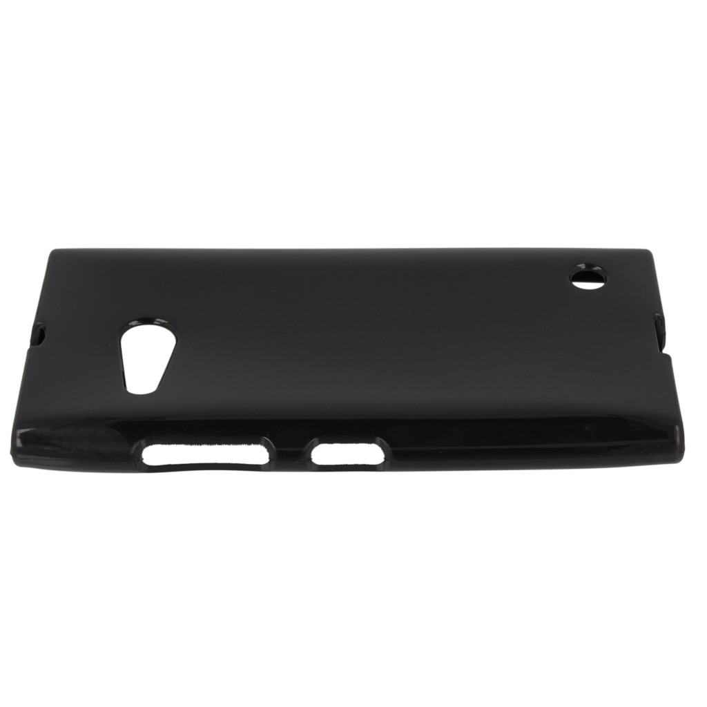 Pokrowiec silikonowe etui BACK CASE czarne NOKIA Lumia 735 / 7