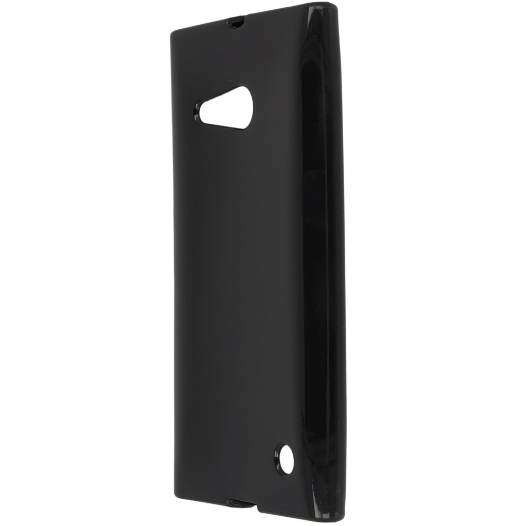 Pokrowiec silikonowe etui BACK CASE czarne NOKIA Lumia 735 / 9