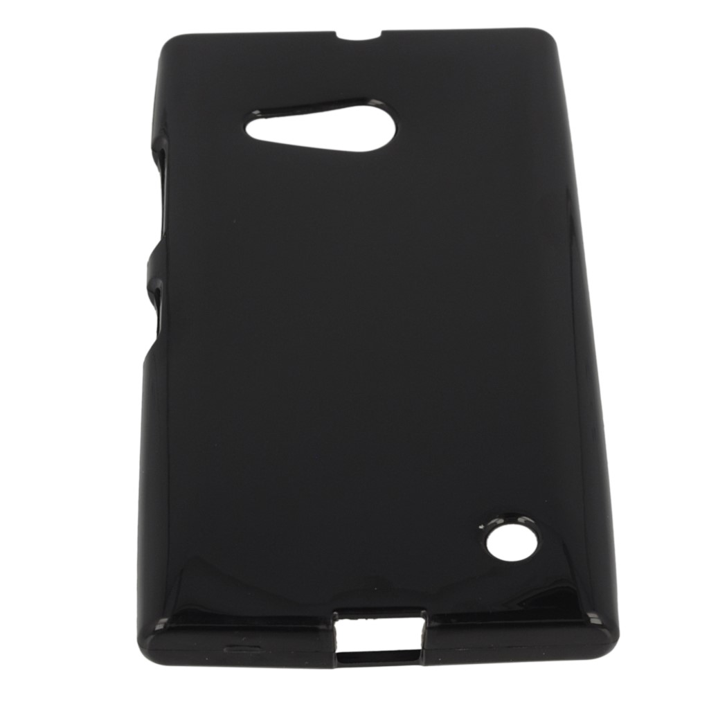 Pokrowiec silikonowe etui BACK CASE czarne NOKIA Lumia 735 / 3