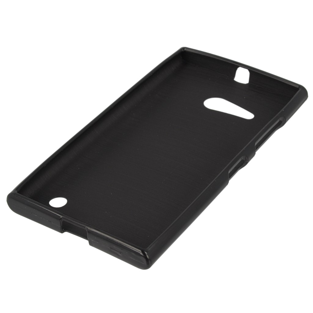Pokrowiec silikonowe etui BACK CASE czarne NOKIA Lumia 735 / 5