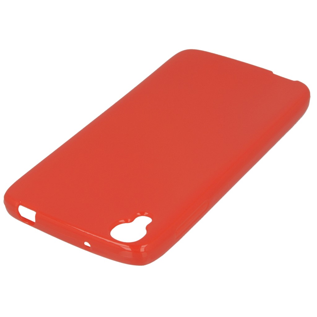 Pokrowiec silikonowe etui BACK CASE czerwone ALCATEL One Touch Idol 3 4.7 cala / 2