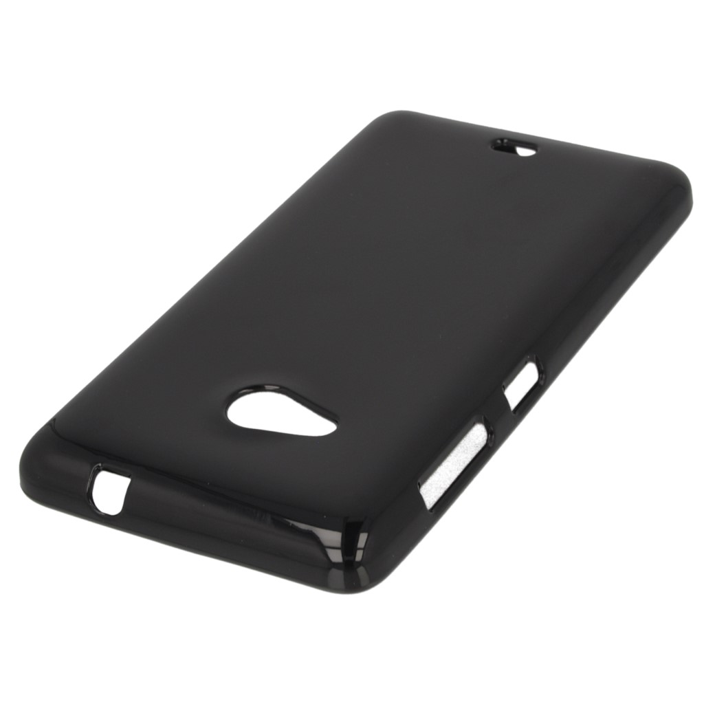 Pokrowiec silikonowe etui BACK CASE czarne Microsoft Lumia 640 XL Dual SIM / 2