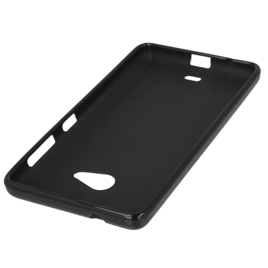 Pokrowiec silikonowe etui BACK CASE czarne Microsoft Lumia 640 XL Dual SIM / 4