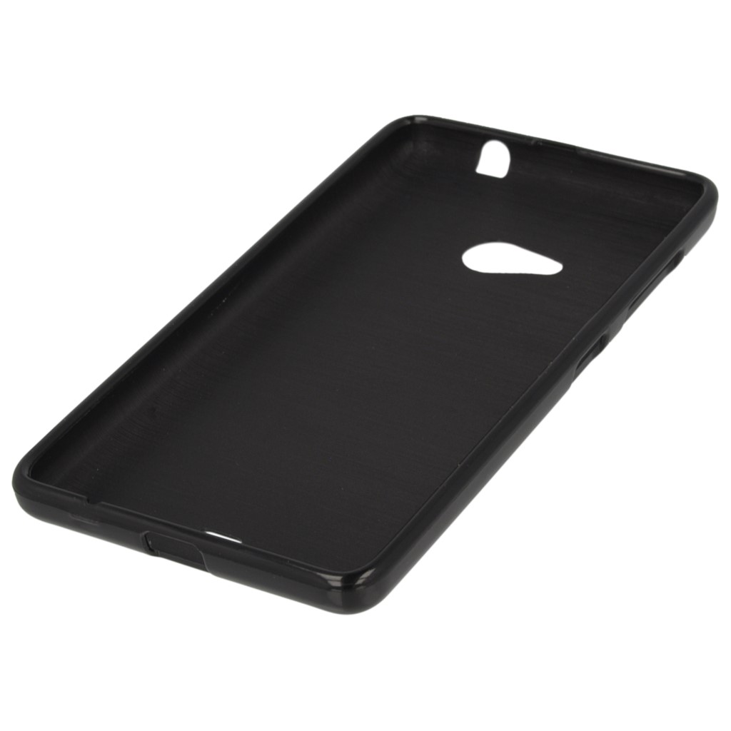 Pokrowiec silikonowe etui BACK CASE czarne Microsoft Lumia 640 XL Dual SIM / 3
