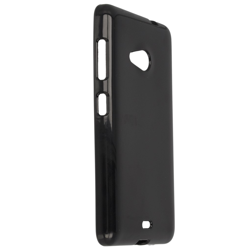 Pokrowiec silikonowe etui BACK CASE czarne Microsoft Lumia 640 XL Dual SIM / 7
