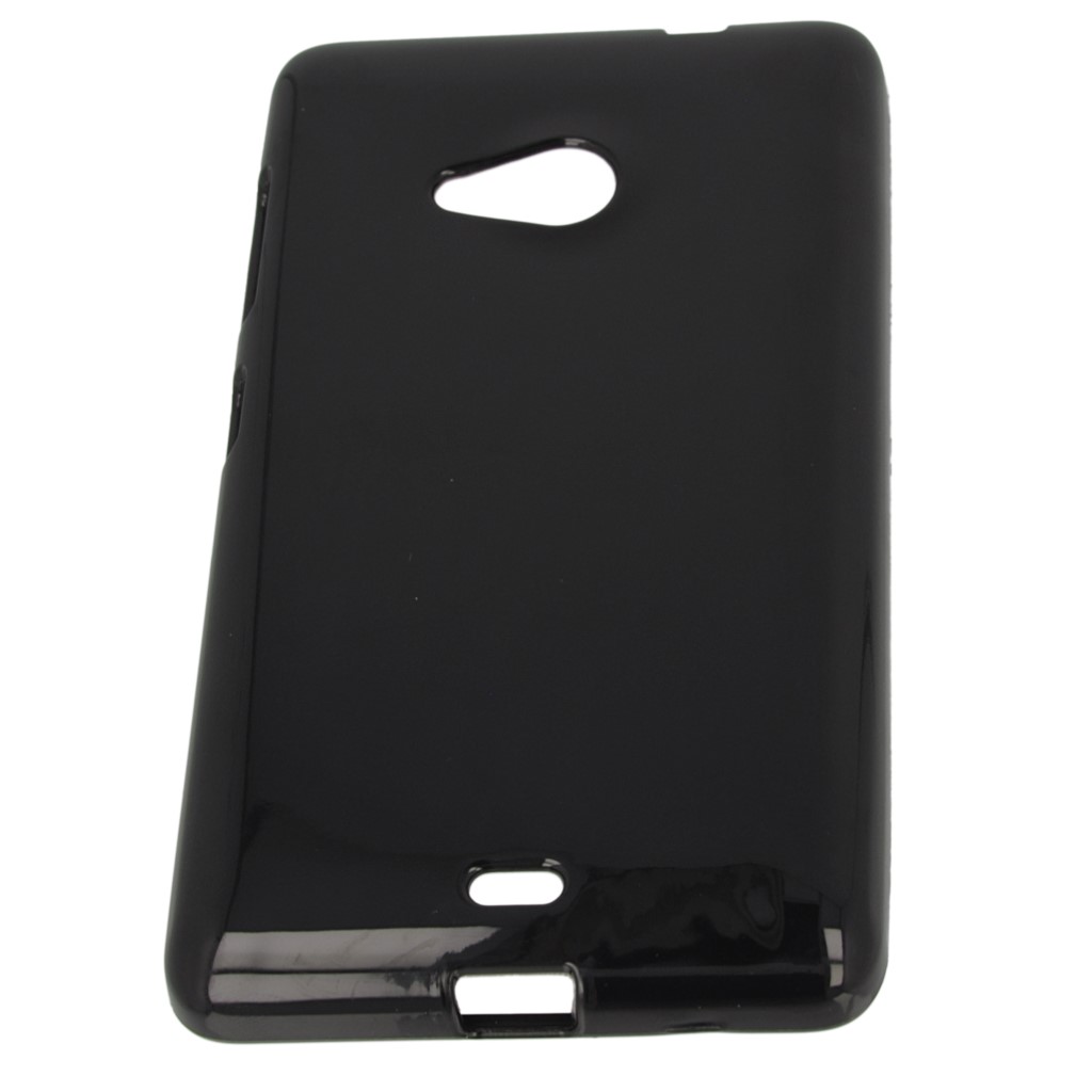 Pokrowiec silikonowe etui BACK CASE czarne Microsoft Lumia 640 XL Dual SIM / 8