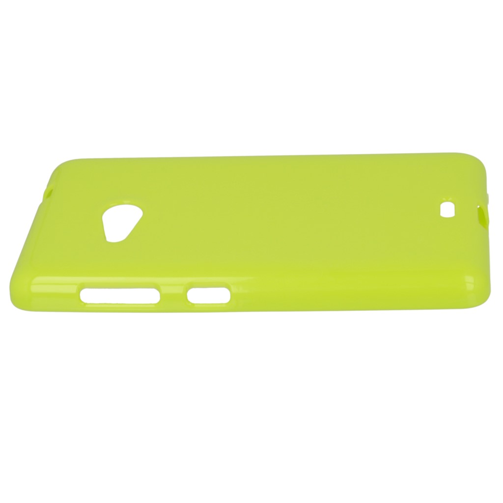 Pokrowiec silikonowe etui BACK CASE zielone Microsoft Lumia 535 Dual SIM / 5