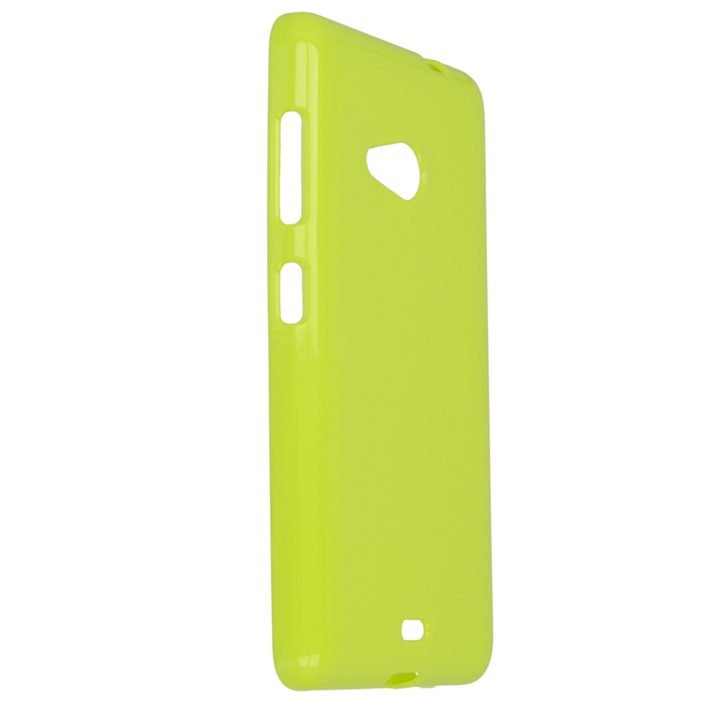 Pokrowiec silikonowe etui BACK CASE zielone Microsoft Lumia 535 Dual SIM / 7