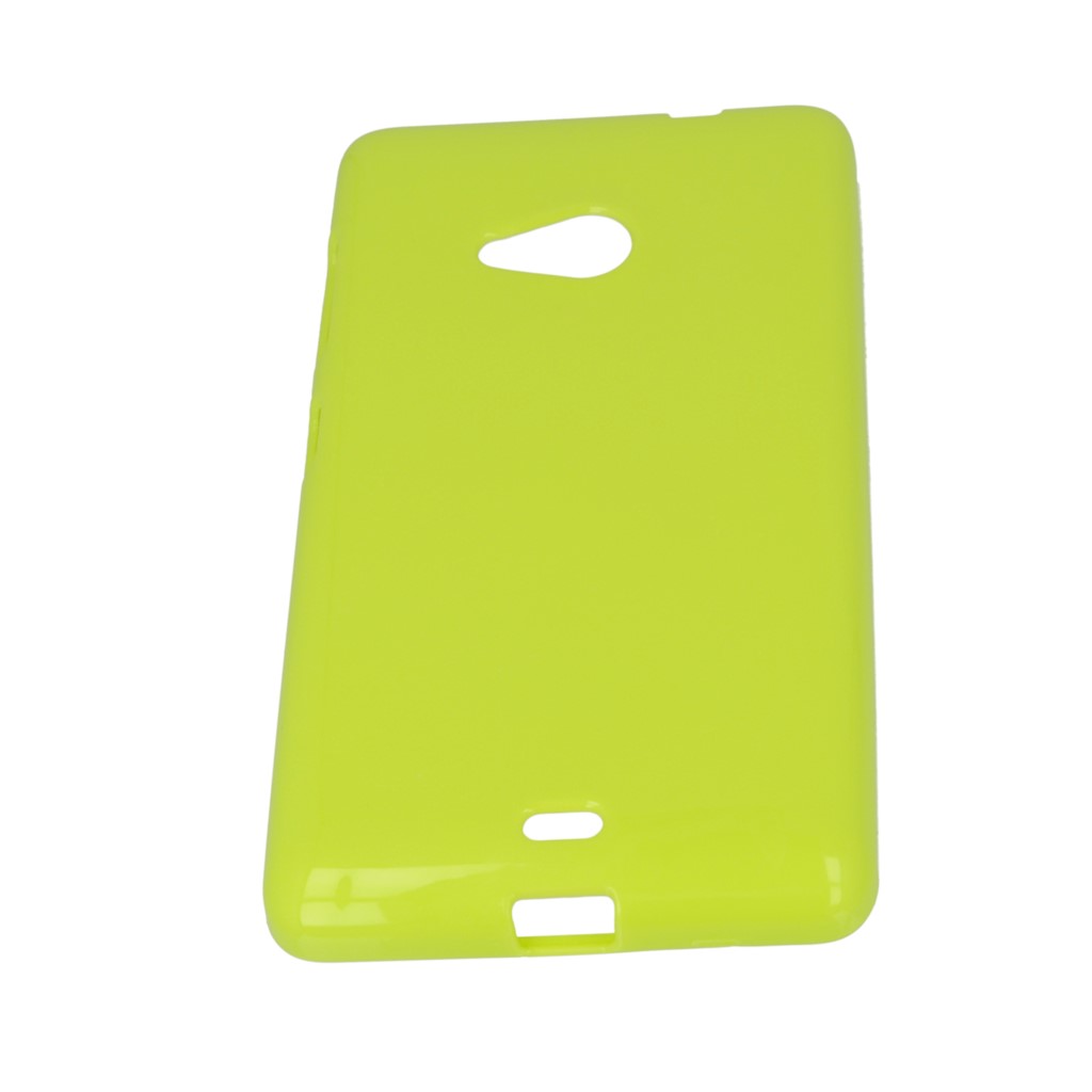 Pokrowiec silikonowe etui BACK CASE zielone Microsoft Lumia 535 Dual SIM / 8