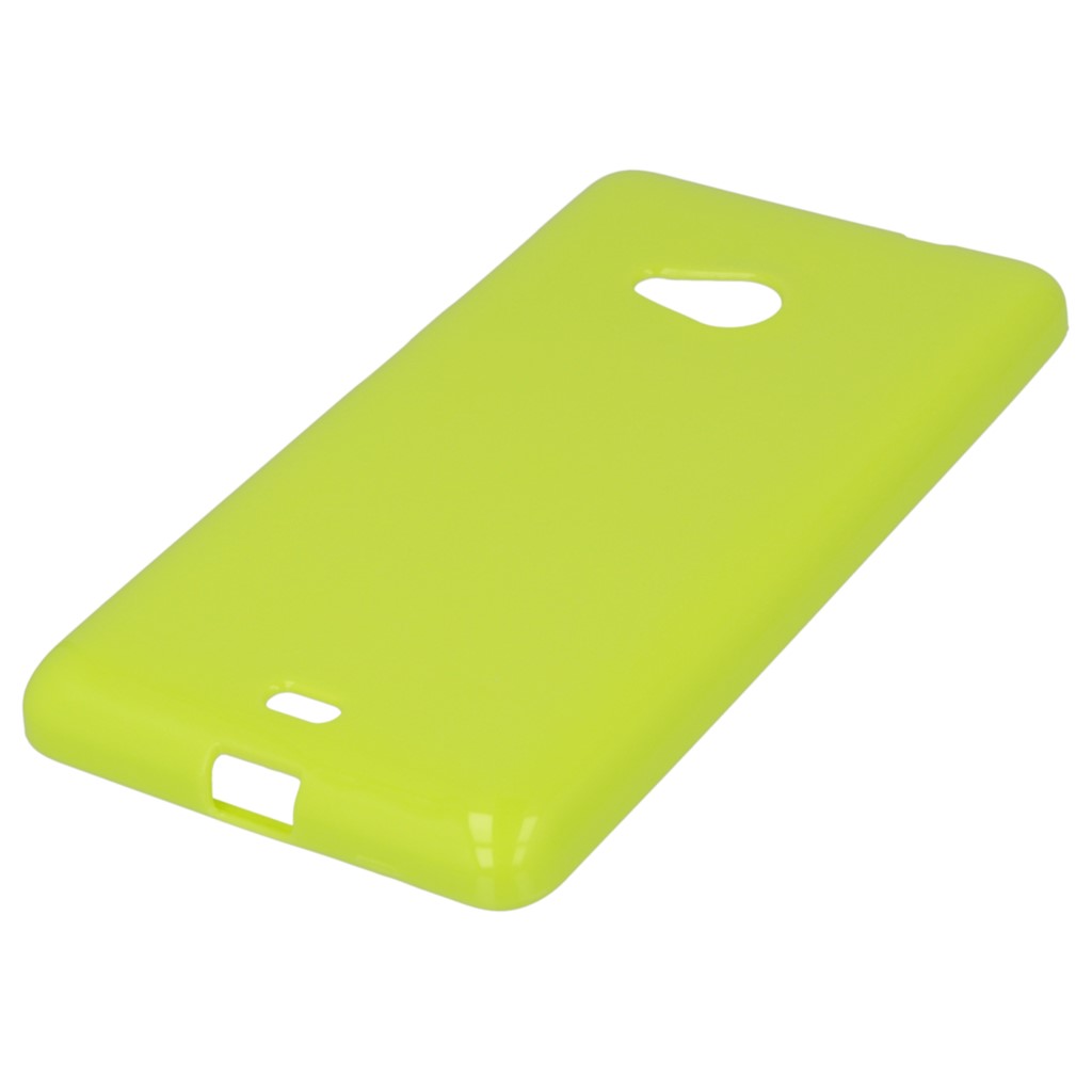Pokrowiec silikonowe etui BACK CASE zielone Microsoft Lumia 535 Dual SIM