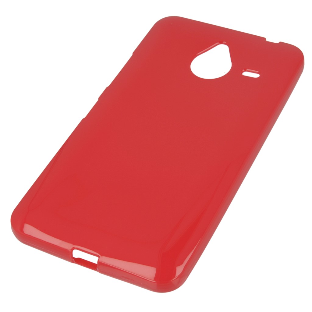 Pokrowiec silikonowe etui BACK CASE czerwone Microsoft Lumia 640 XL Dual SIM