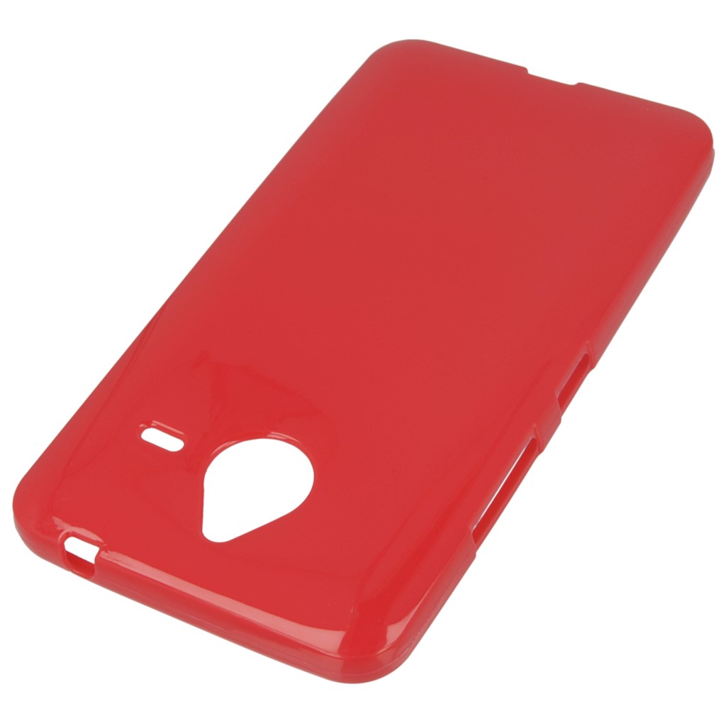 Pokrowiec silikonowe etui BACK CASE czerwone Microsoft Lumia 640 XL Dual SIM / 2