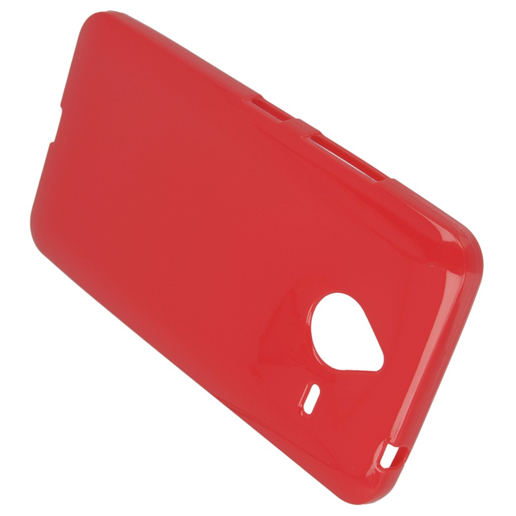Pokrowiec silikonowe etui BACK CASE czerwone Microsoft Lumia 640 XL Dual SIM / 3