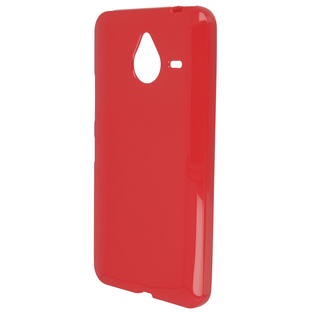 Pokrowiec silikonowe etui BACK CASE czerwone Microsoft Lumia 640 XL Dual SIM / 4