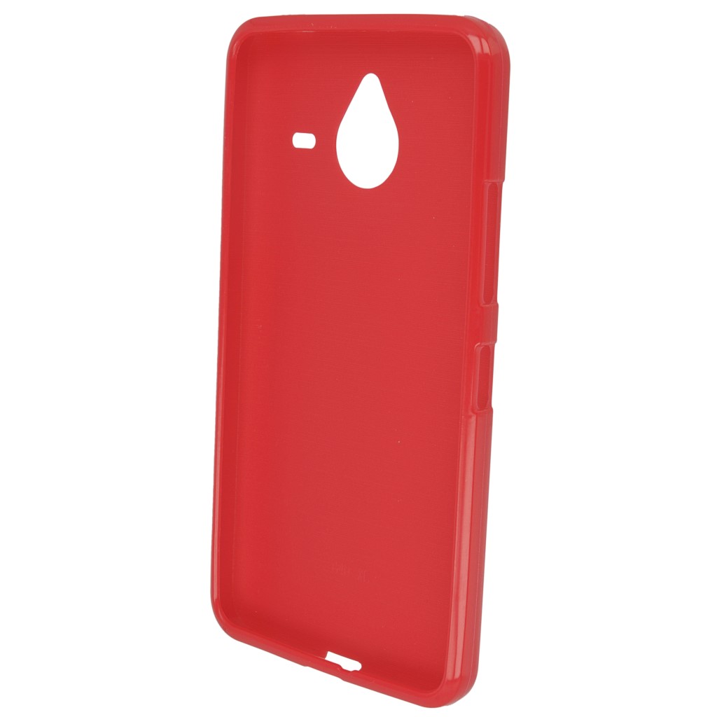 Pokrowiec silikonowe etui BACK CASE czerwone Microsoft Lumia 640 XL Dual SIM / 5