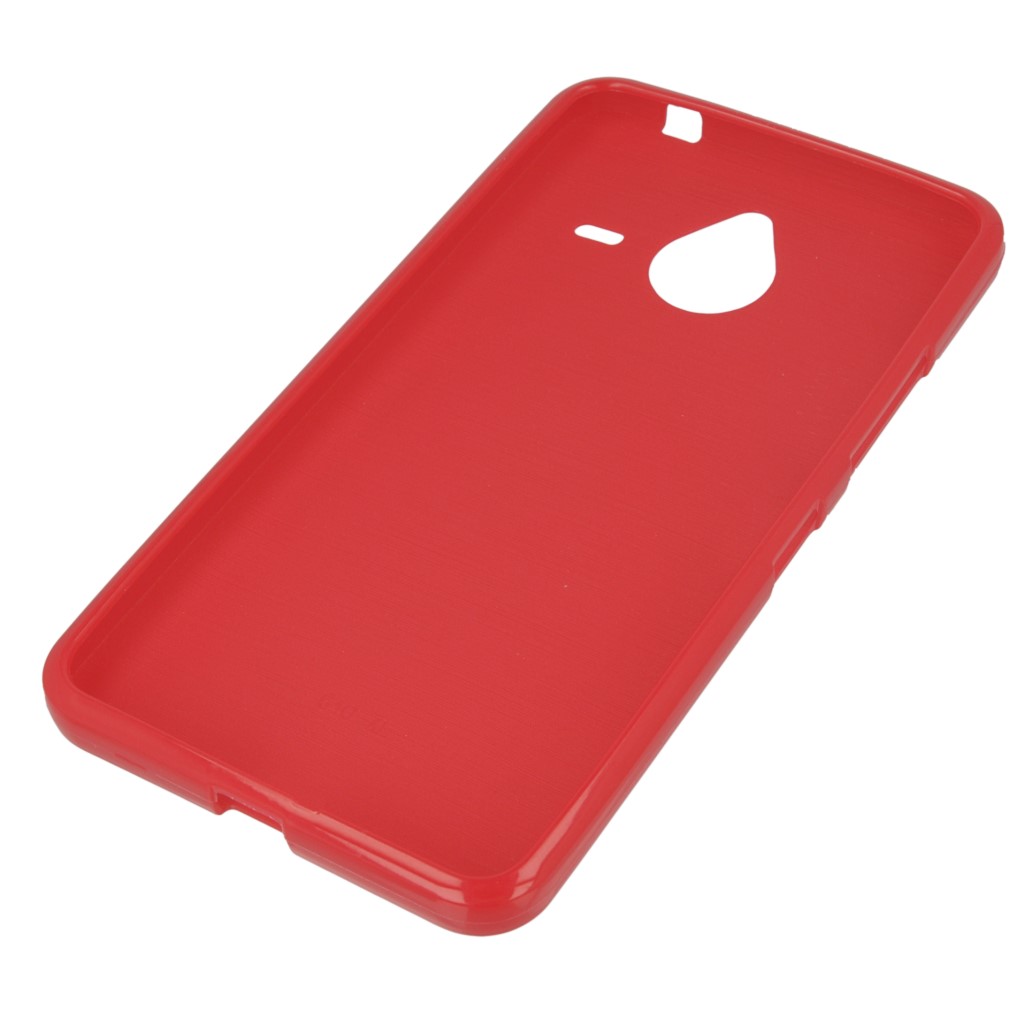 Pokrowiec silikonowe etui BACK CASE czerwone Microsoft Lumia 640 XL Dual SIM / 7