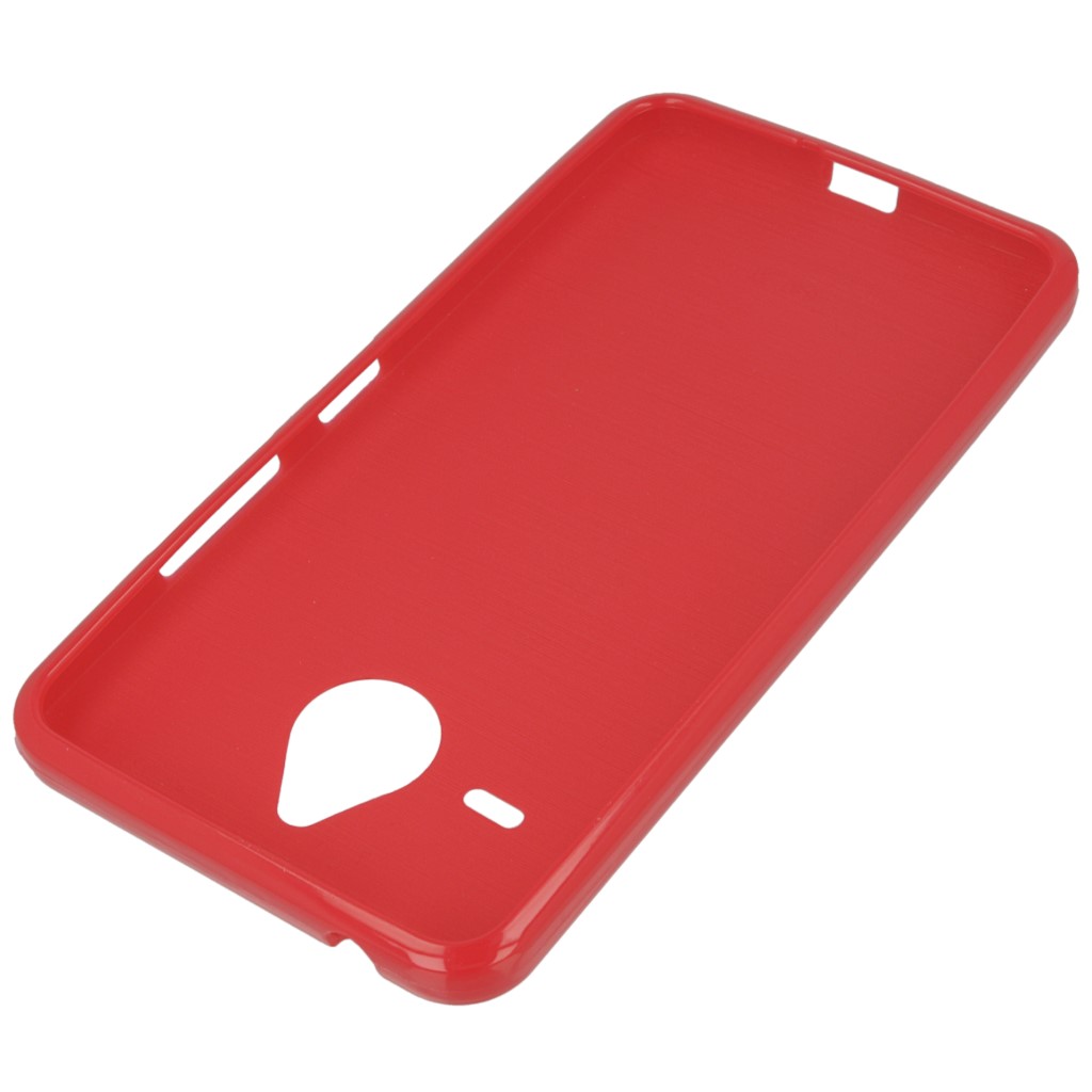 Pokrowiec silikonowe etui BACK CASE czerwone Microsoft Lumia 640 XL Dual SIM / 8