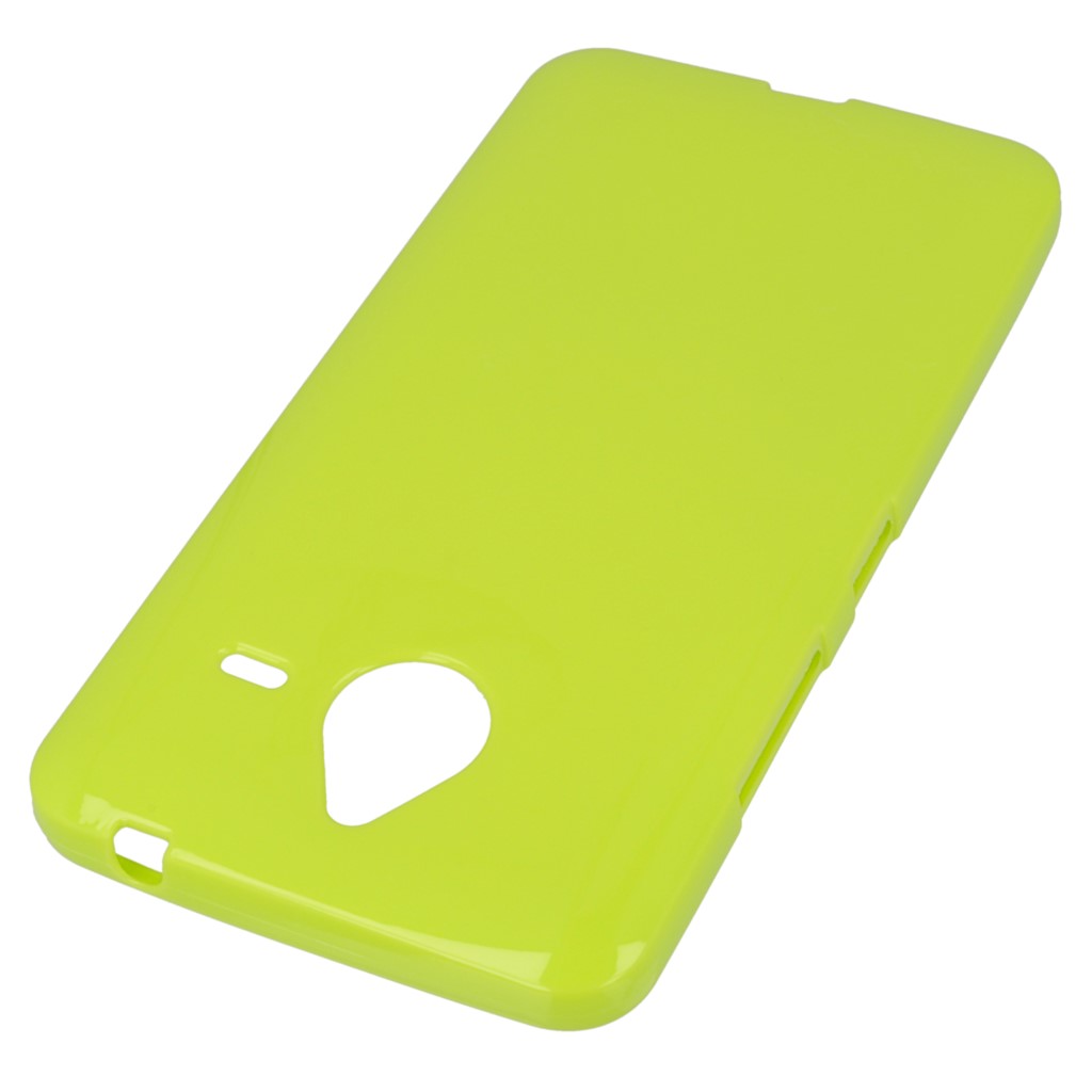 Pokrowiec silikonowe etui BACK CASE limonkowe Microsoft Lumia 640 XL Dual SIM / 2