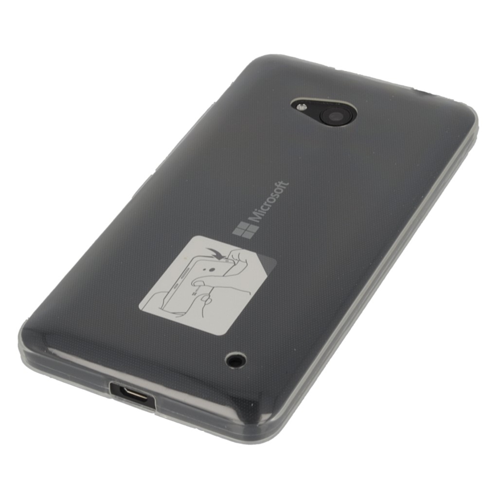 Pokrowiec silikonowe etui Back Case przeroczyste Microsoft Lumia 640 XL Dual SIM