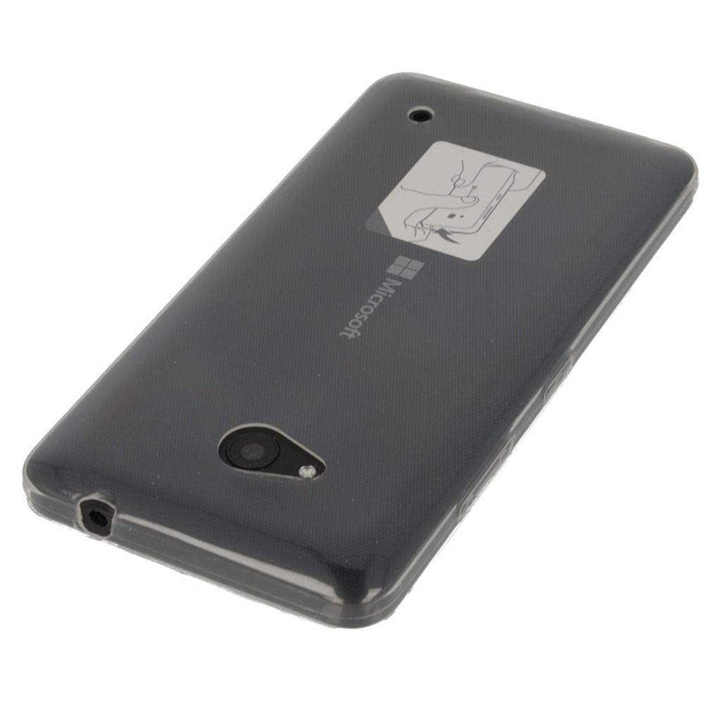 Pokrowiec silikonowe etui Back Case przeroczyste Microsoft Lumia 532 / 2