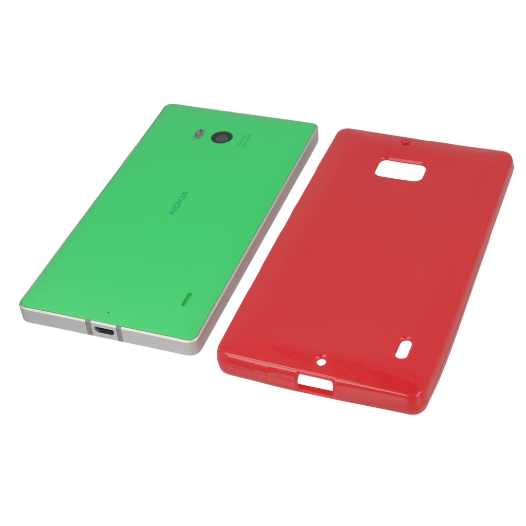 Pokrowiec silikonowe etui BACK CASE czerwone NOKIA Lumia 930 / 7