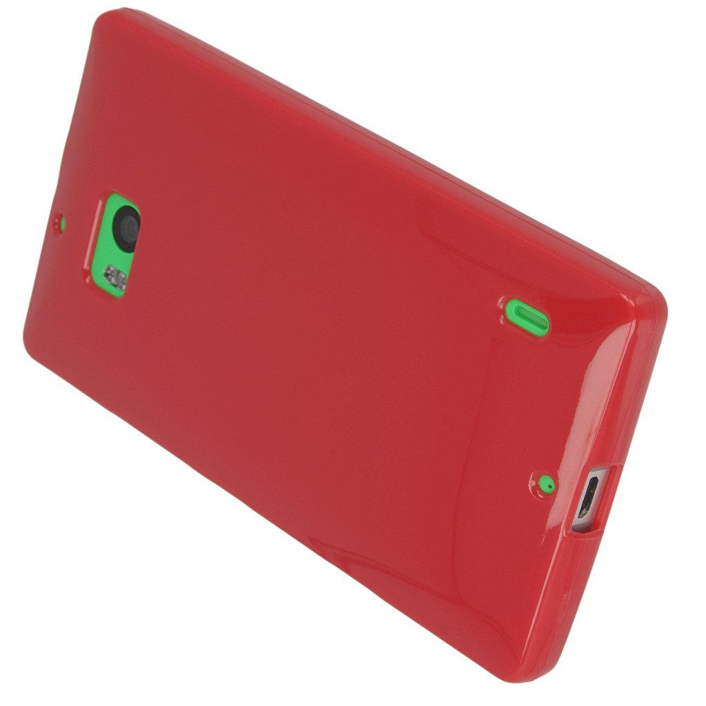 Pokrowiec silikonowe etui BACK CASE czerwone NOKIA Lumia 930 / 2