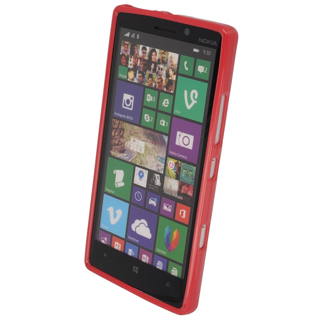 Pokrowiec silikonowe etui BACK CASE czerwone NOKIA Lumia 930 / 4