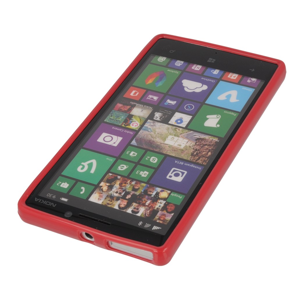Pokrowiec silikonowe etui BACK CASE czerwone NOKIA Lumia 930 / 6