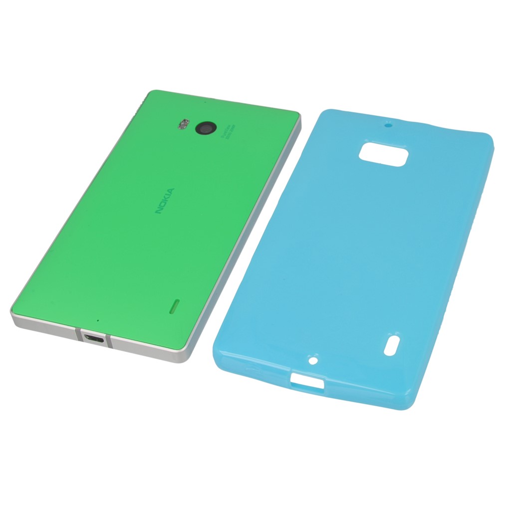 Pokrowiec silikonowe etui BACK CASE niebieskie NOKIA Lumia 930 / 8