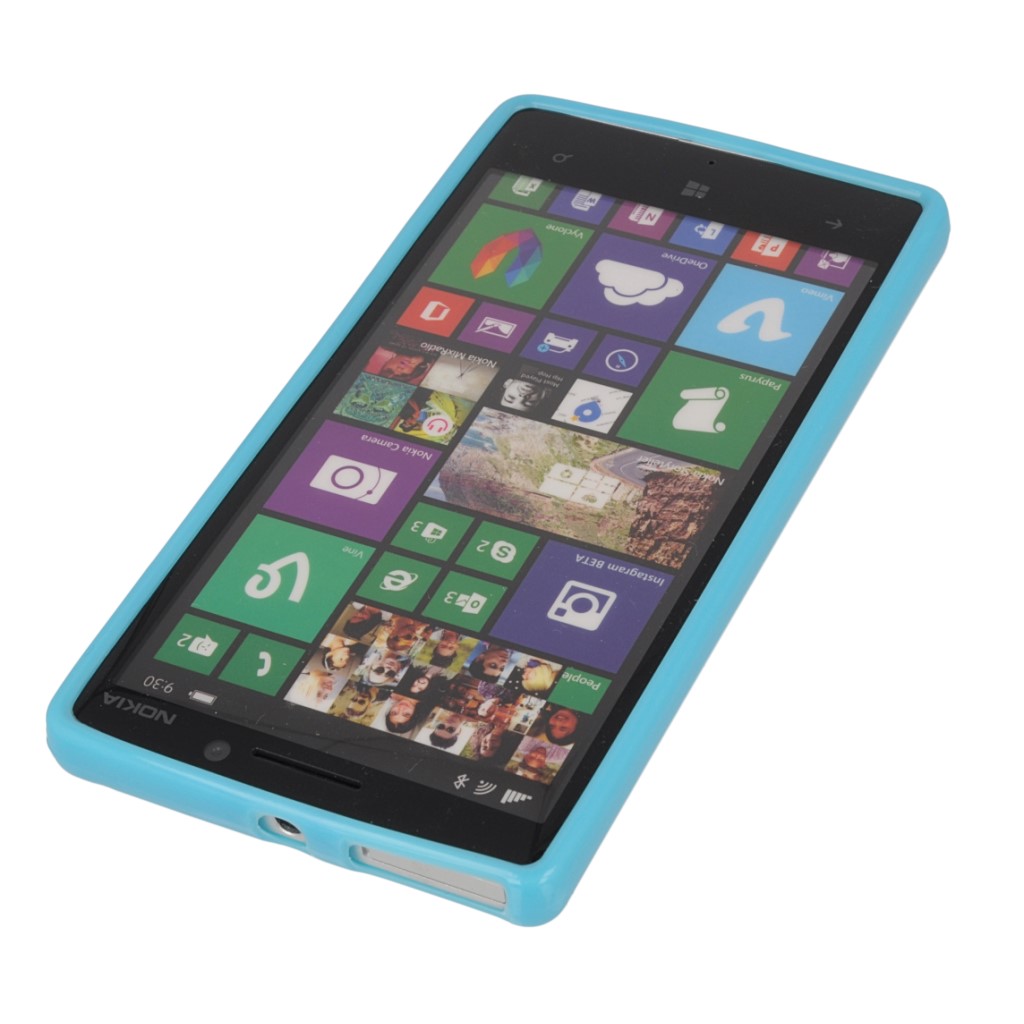 Pokrowiec silikonowe etui BACK CASE niebieskie NOKIA Lumia 930 / 5