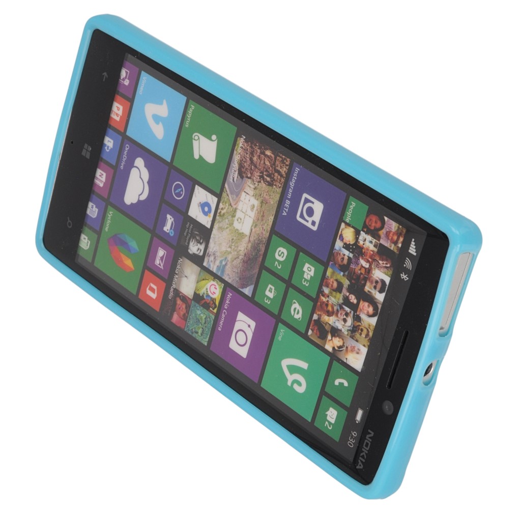 Pokrowiec silikonowe etui BACK CASE niebieskie NOKIA Lumia 720 / 6