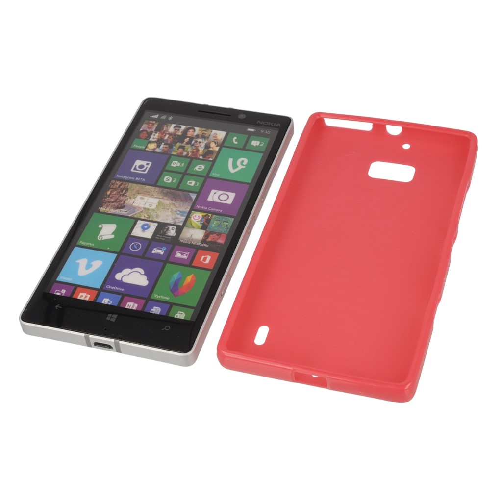 Pokrowiec silikonowe etui BACK CASE rowe NOKIA Lumia 720 / 9