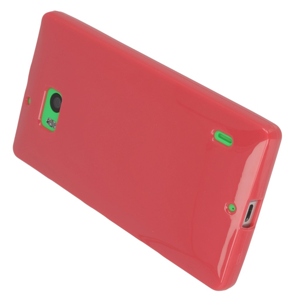 Pokrowiec silikonowe etui BACK CASE rowe NOKIA Lumia 720 / 2