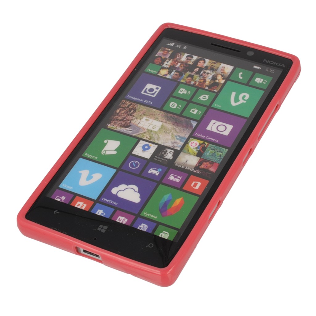 Pokrowiec silikonowe etui BACK CASE rowe NOKIA Lumia 930 / 6