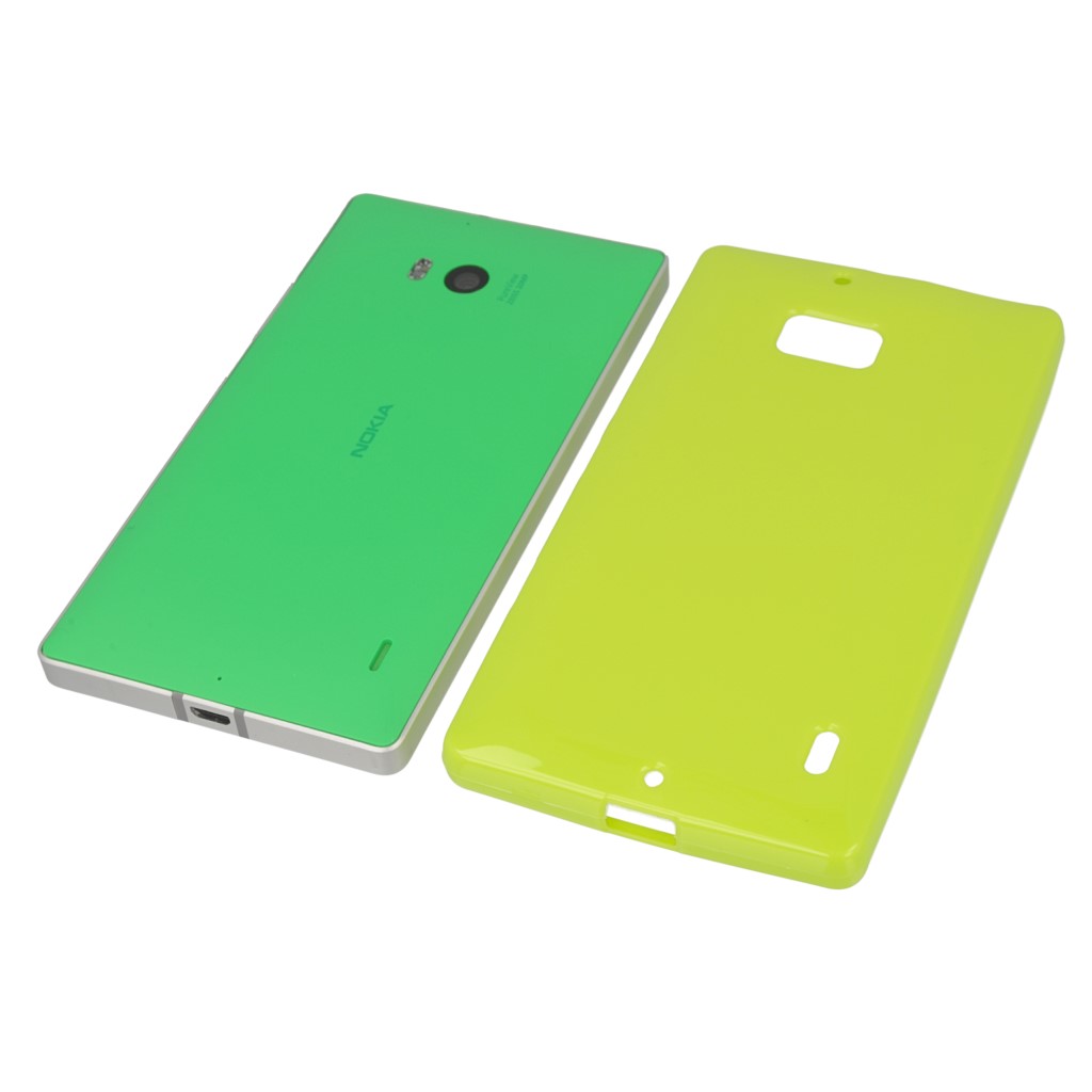 Pokrowiec silikonowe etui BACK CASE zielone NOKIA Lumia 930 / 8