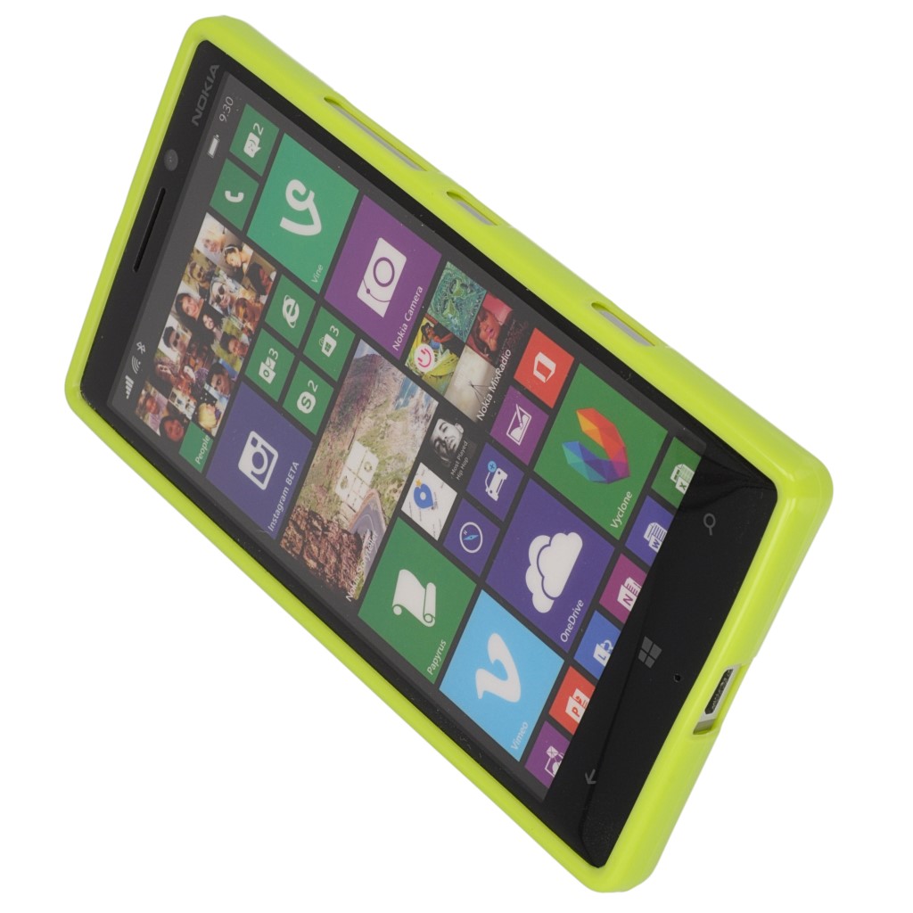 Pokrowiec silikonowe etui BACK CASE zielone NOKIA Lumia 930 / 5