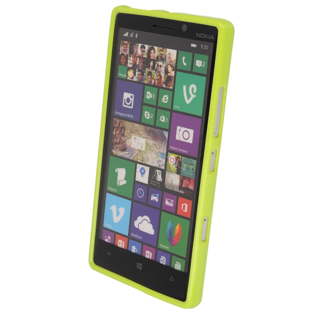 Pokrowiec silikonowe etui BACK CASE zielone NOKIA Lumia 930 / 6