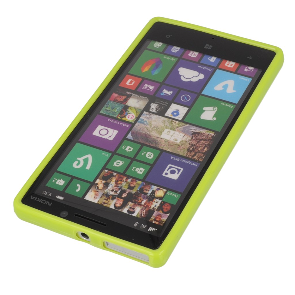 Pokrowiec silikonowe etui BACK CASE zielone NOKIA Lumia 930 / 7