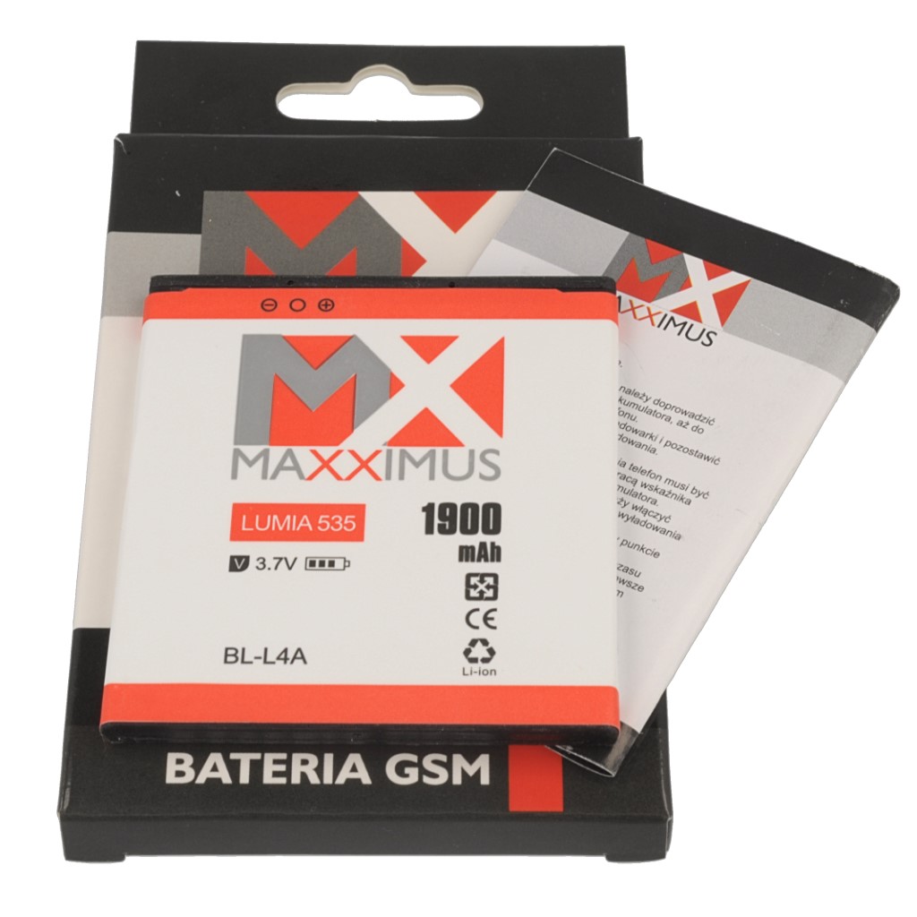 Bateria MAXXIMUS 1900 mAh li-ion Microsoft Lumia 535 Dual SIM / 8
